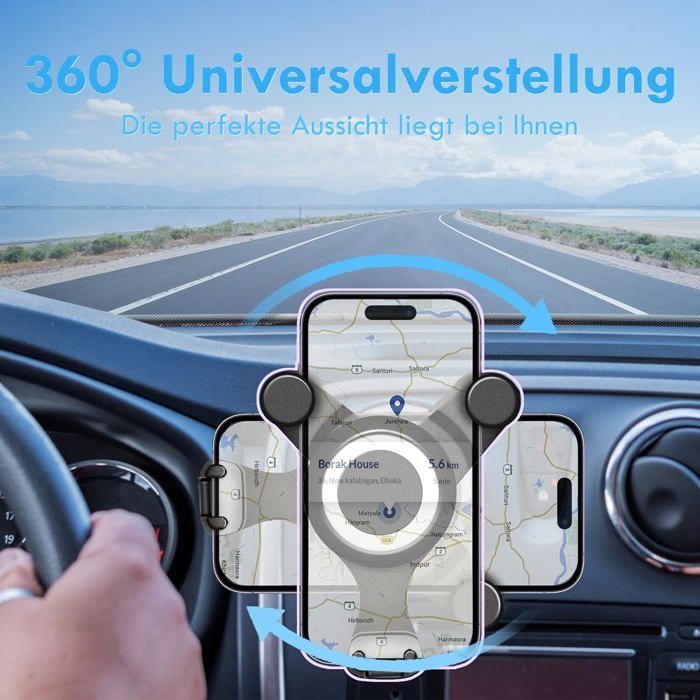 FRIENDS - PHONE MOUNT - Round car air vent mount for Mercedes Benz ABCES GLA GLC GLE GLS AMG W205 W213 - 120