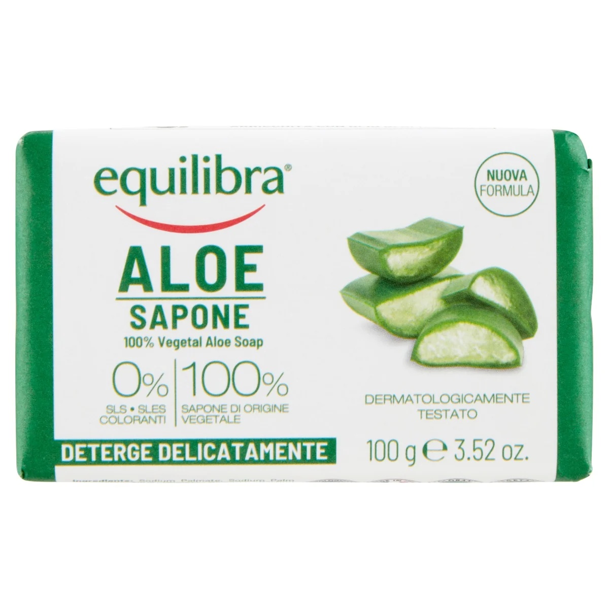 EQUILIBRA Equilibra Naturaalne seep aloe veraga 100ml Peenelt lõhnastatud