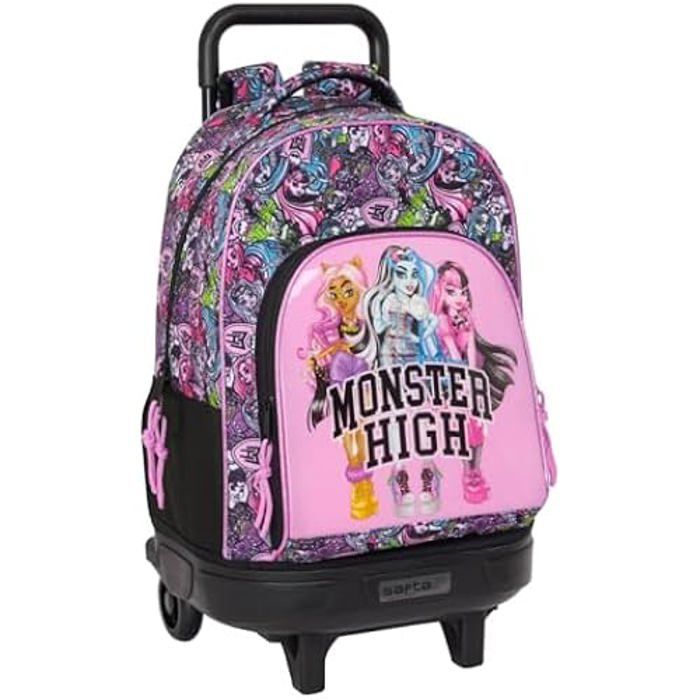 Mochila con ruedas - SAFTA - Monster High - Compacta - Desmontable - Cómoda