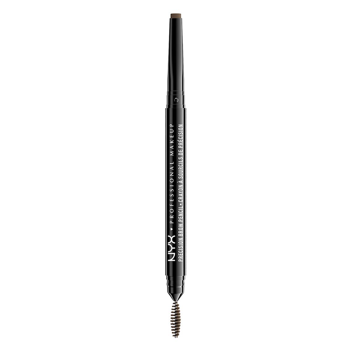 Creion de sprâncene cu două vârfuri Nyx Precision 04 Ash Brown 0.13g