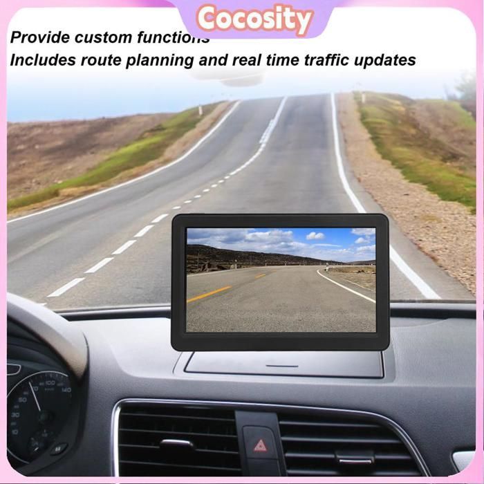 Navigatore GPS Cocosity da 7 pollici, navigatore GPS wireless per auto, sistema di navigazione GPS touchscreen per motociclette