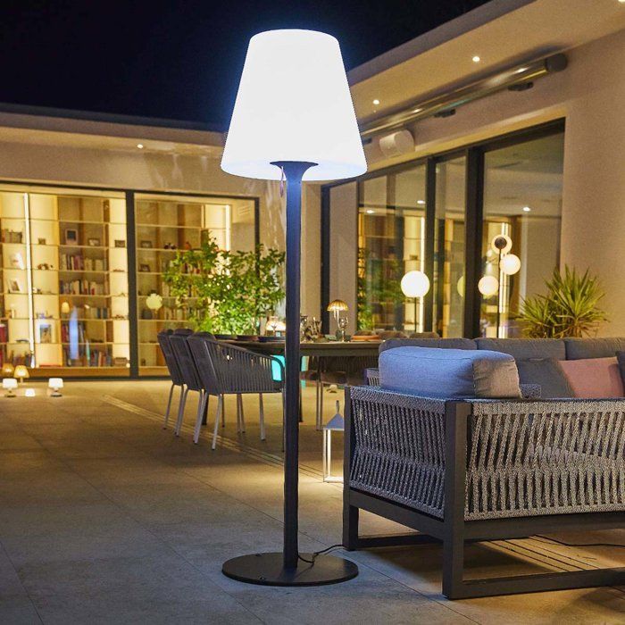 Lampadaire extérieur - LUMISKY - STANDY W180 - Filaire - LED culot E27 - H180 cm - Pied métal
