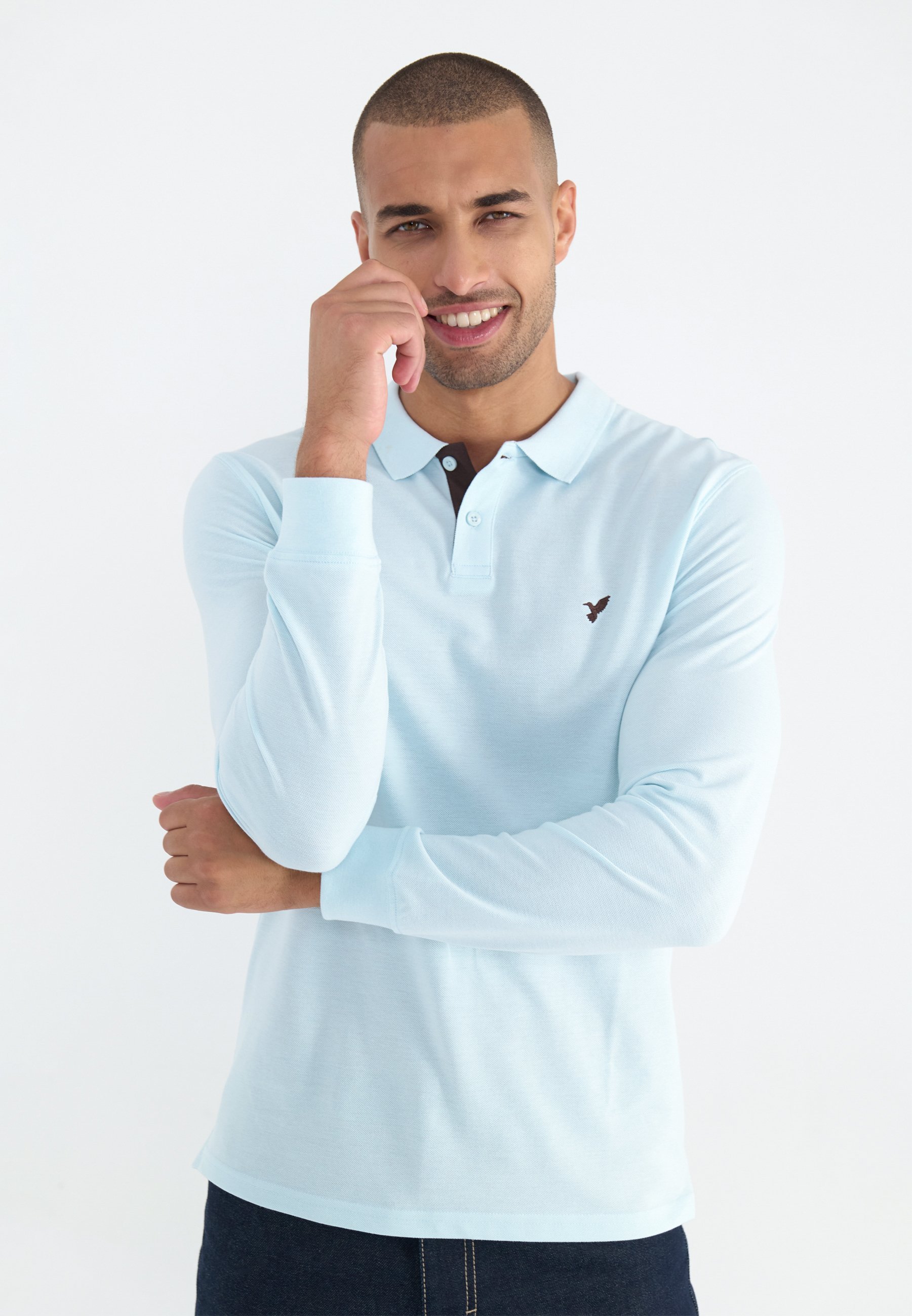 Pier One poloshirt - gemêleerd lichtblauw