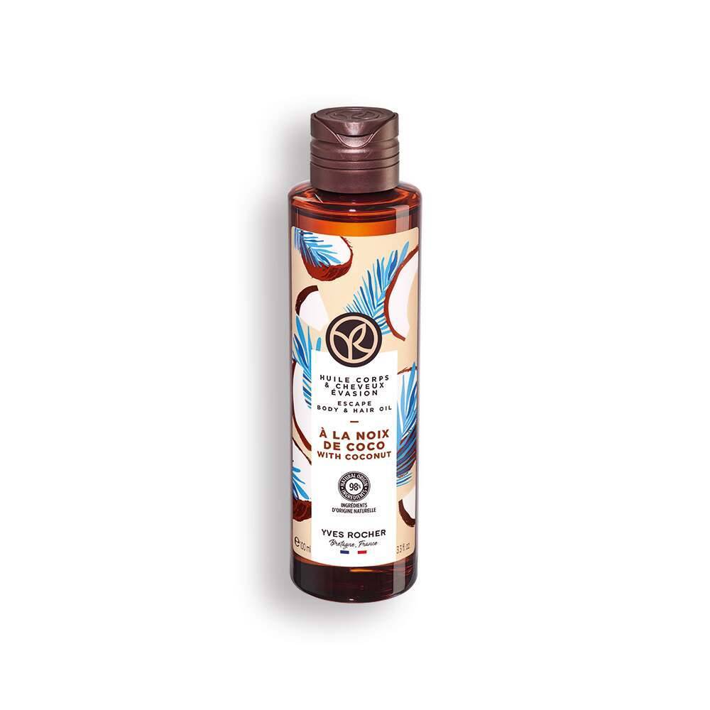 Óleo de coco para o corpo e cabelo