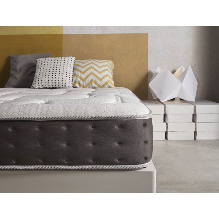 SIMPUR  Royal Top - Matelas 160x200 30 cm d'Épaisseur Ressorts Ensachés et Viscoélastique - 11 Zones de Confort