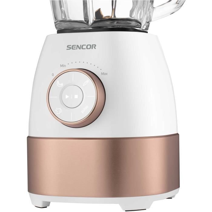 Standmixer - SENCOR - SBL 5870GD - 1800 W - 1,5 l - 24000 U/min - Weiß/Gold