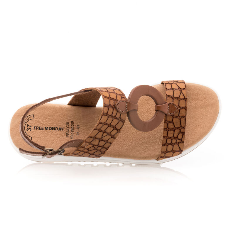 Brune sandaler / sko med åben tå til kvinder