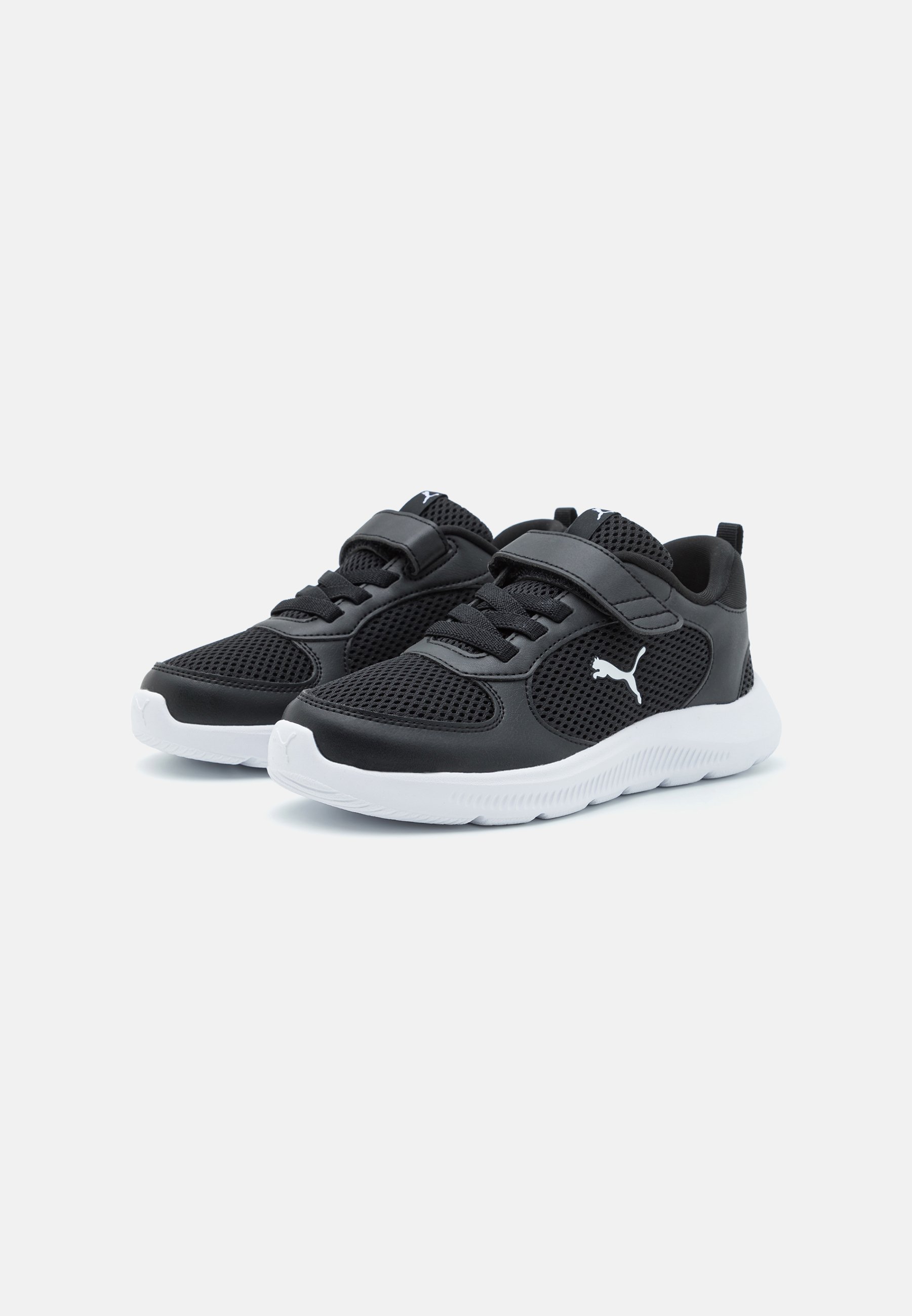 Puma FUN RACER 2 UNISEX - Hardloopschoenen voor op de weg - zwart/wit