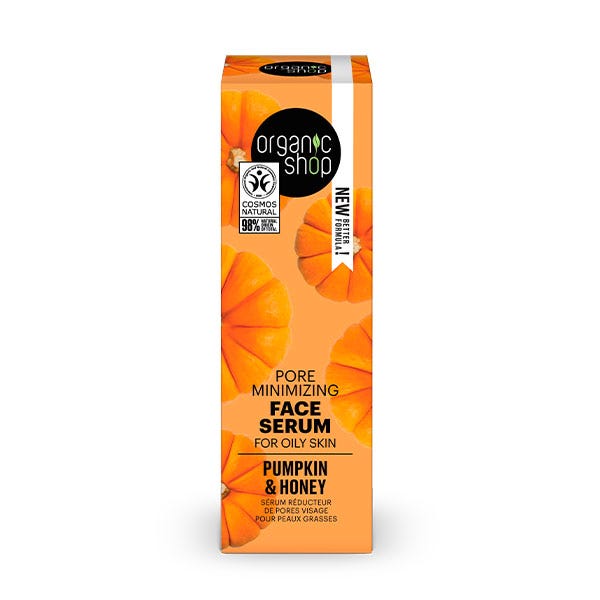 Ser facial pentru minimizarea porilor cu dovleac și miere | 30 ml