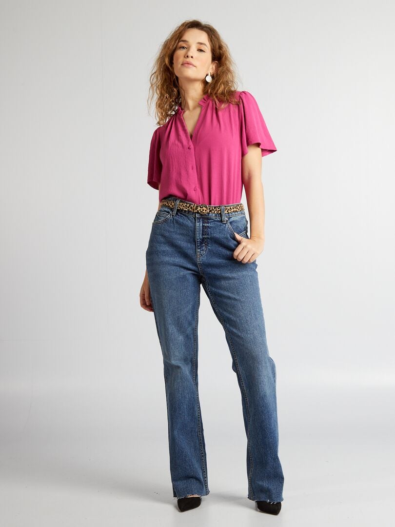 Zachte blouse - ROZE