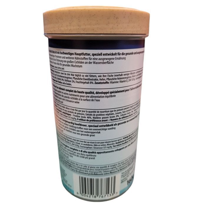 Granules pour Cichlidés - Tetra - Cichlides Sticks - Aliment complet - 500 ml - Pour poissons adultes
