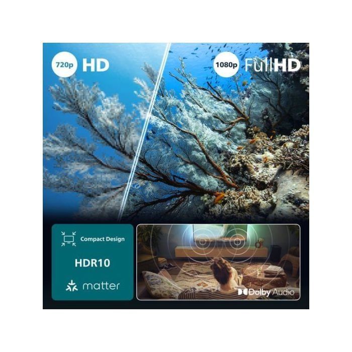 Televisor LCD - PHILIPS - 32PFS6900 - 32 pulgadas - Full HD - Smart TV con Ambilight