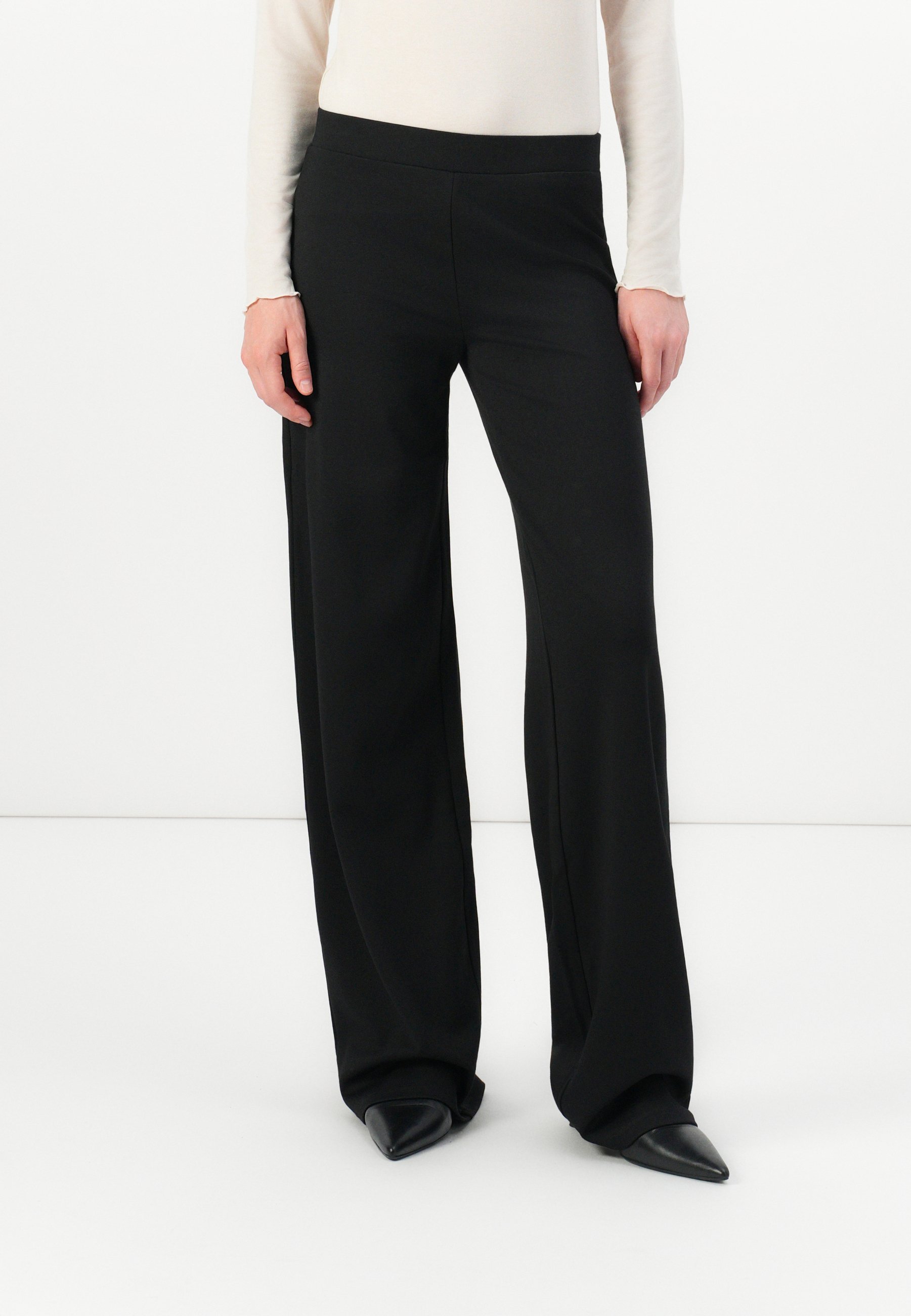 ONLY ONLPAGE LIFE WIDE PANT - Broek - zwart
