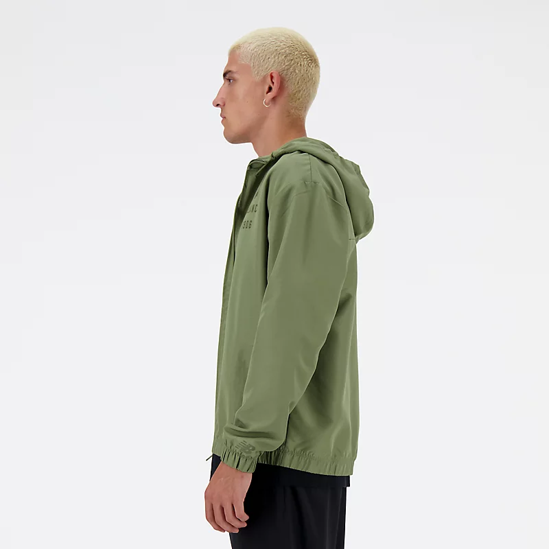 Homme Iconic Collegiate Graphic Full Zip - Dunkeloliv