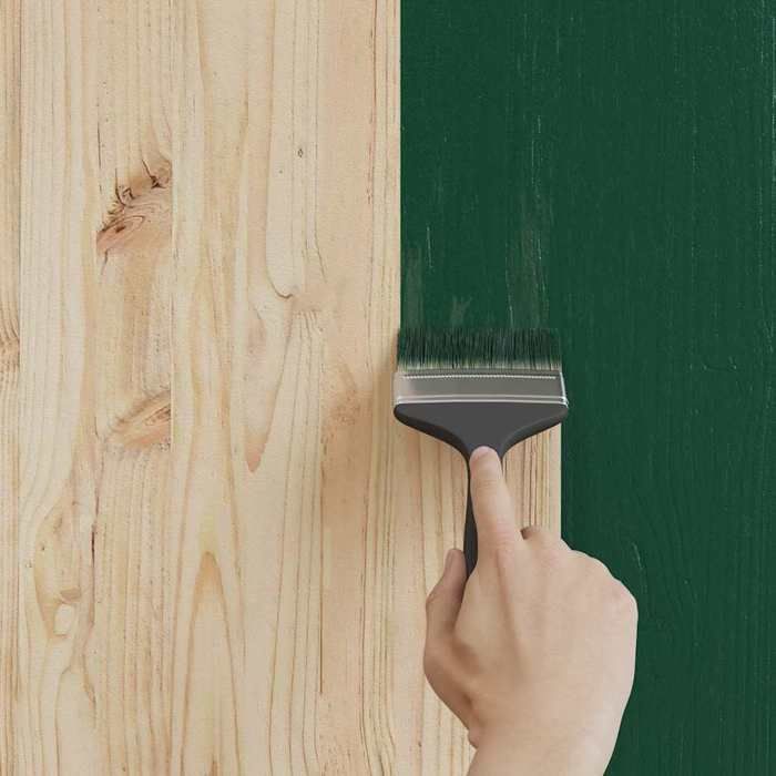 Peinture pour bois d'extérieur - vidaXL - Vert - 16,5 x 16,5 x 15,9 cm - Protection contre les intempéries