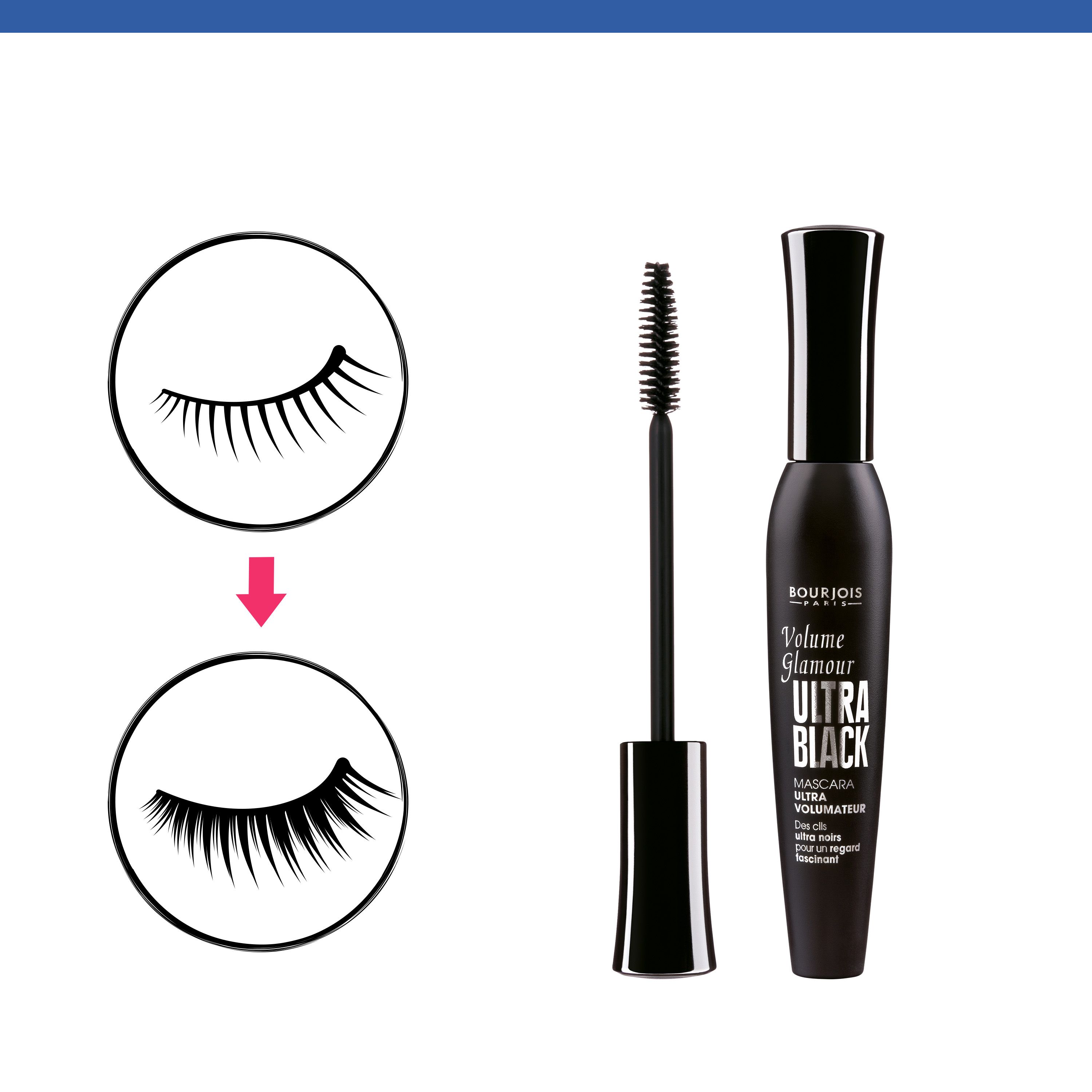 Maskara za volumen i glamur Ultra Black
