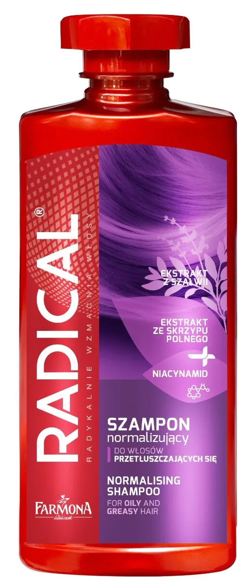 Radical Szampon normalizujący do włosów przetłuszczających się 400 ml