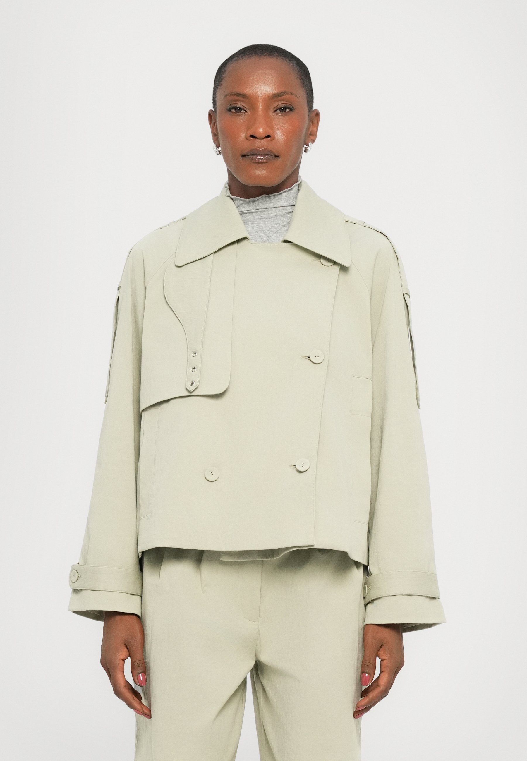 Trench-coat court YASMIN de Proenza Schouler White Label - Veste légère - Sauge