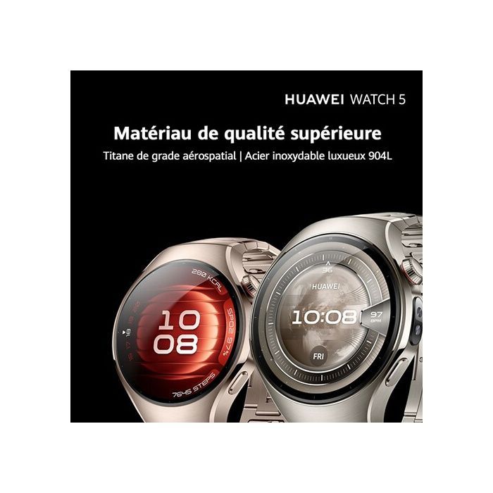 Smartwatch - HUAWEI - WATCH 5 - Titânio - Tela AMOLED de 1,5