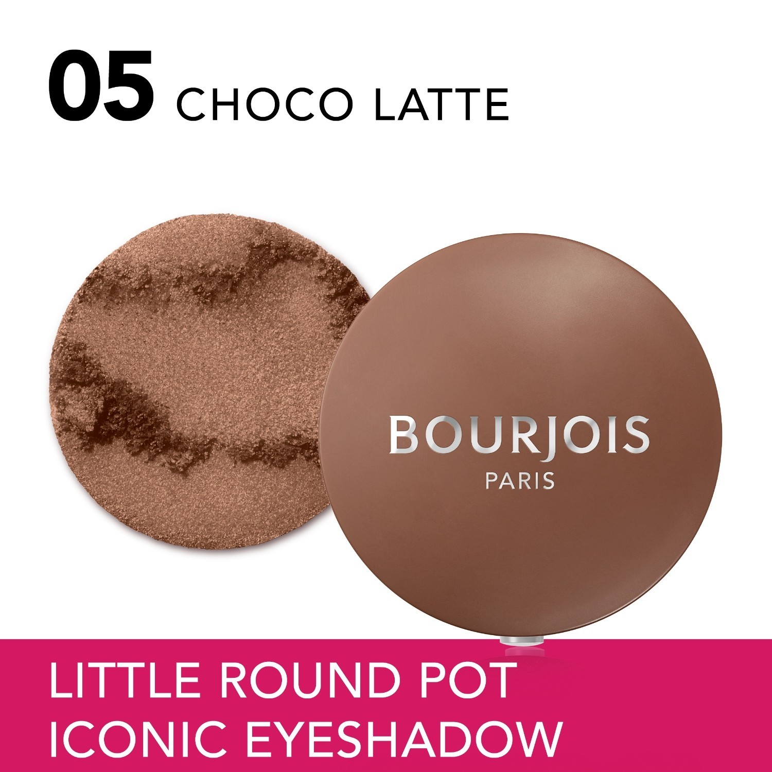 Očné tiene Bourjois, malá okrúhla nádobka, očné tiene 2 v 1 – 2 g