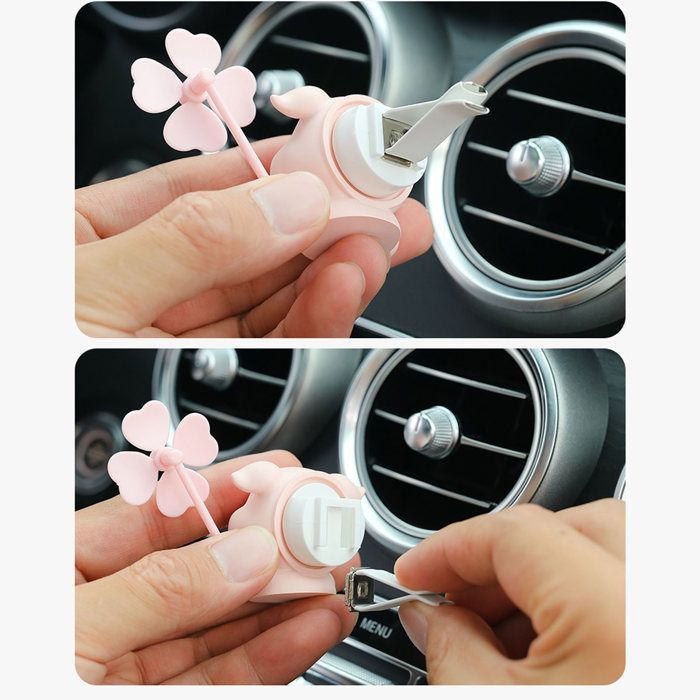 Vvikizy Deodorante per auto Veicolo Vettoriale Deodorante per auto Clip Decorazione Auto Pinguino Maiale