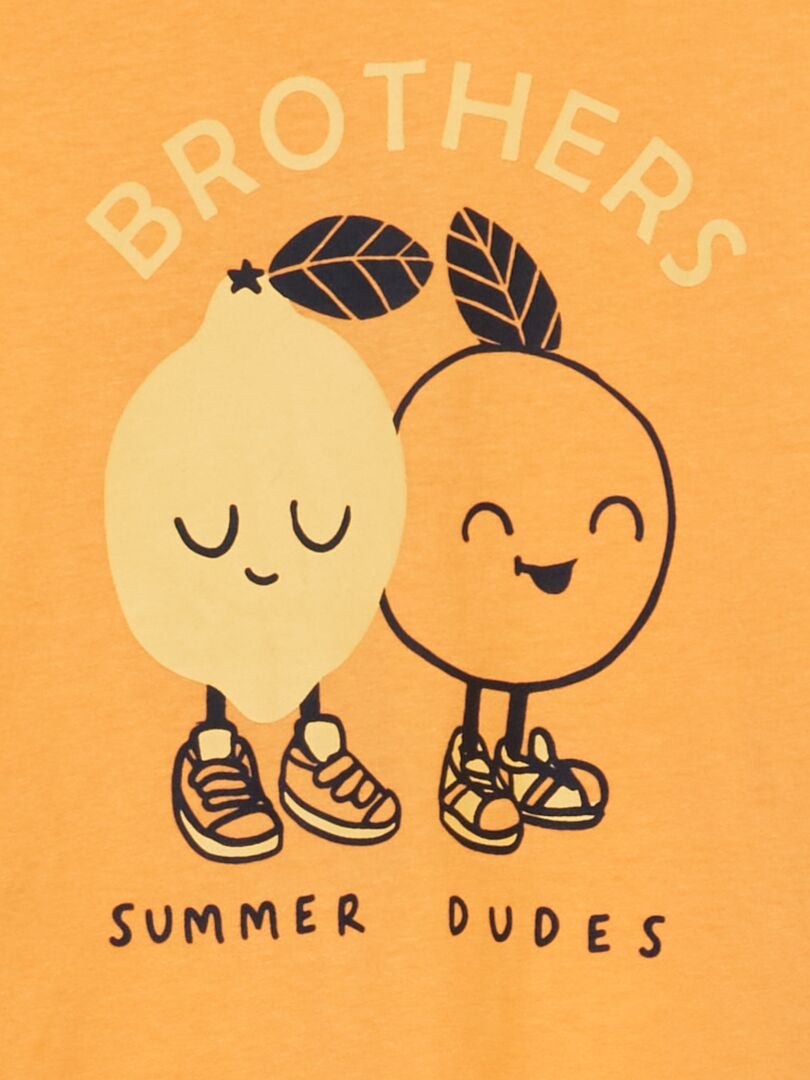 Camiseta de malha estampada - BRANCA