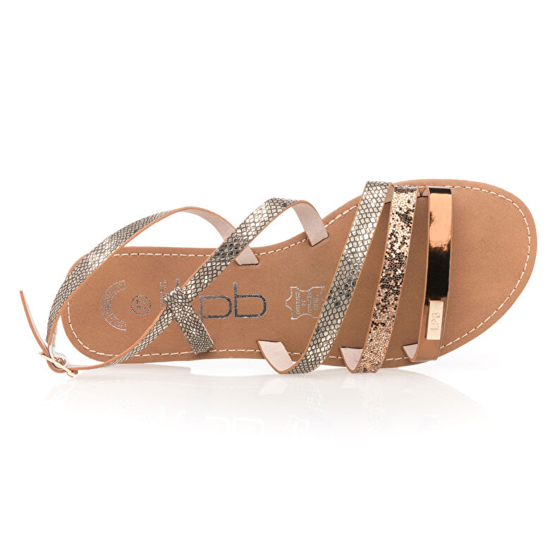 Sandalias amarillas para mujer / Zapatos de punta abierta
