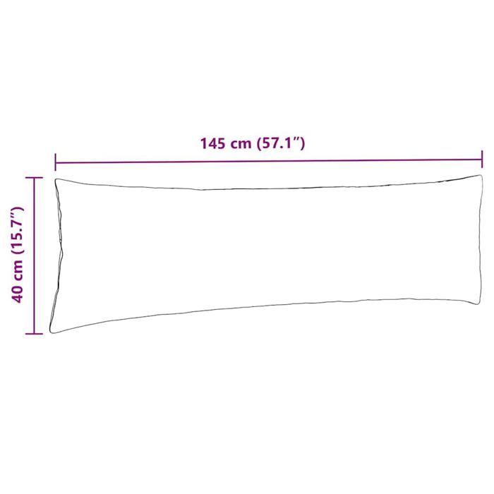Sofa cushions - vidaXL - 2 pieces - Pink - 145x40 cm - Removable covers - Polyester filling - Indoor use