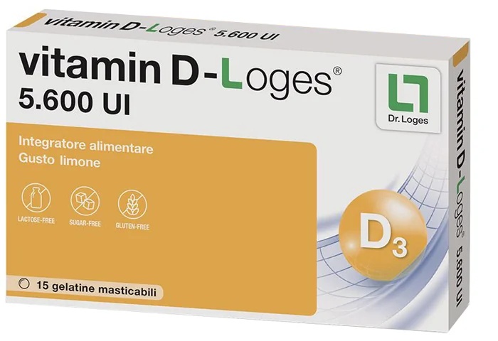 BIOFARMEX Vitamine D-Loges 5.600 IE vitamine D-supplement 15 kauwgels