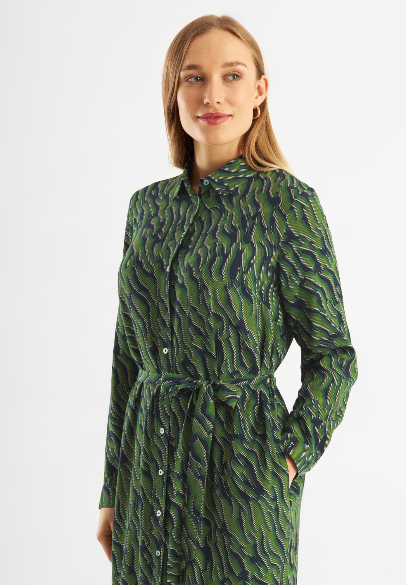 Jascha Stockholm PRINTED LUCIE - Overhemdjurk - groen