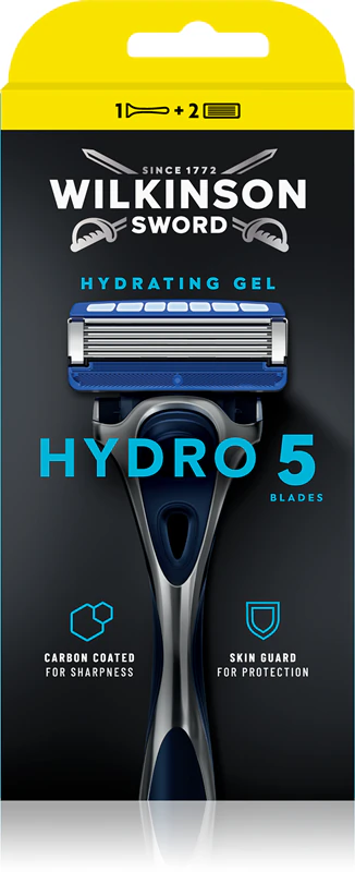 Barbeador Wilkinson Sword Hydro5 + 2 cabeças de reposição.