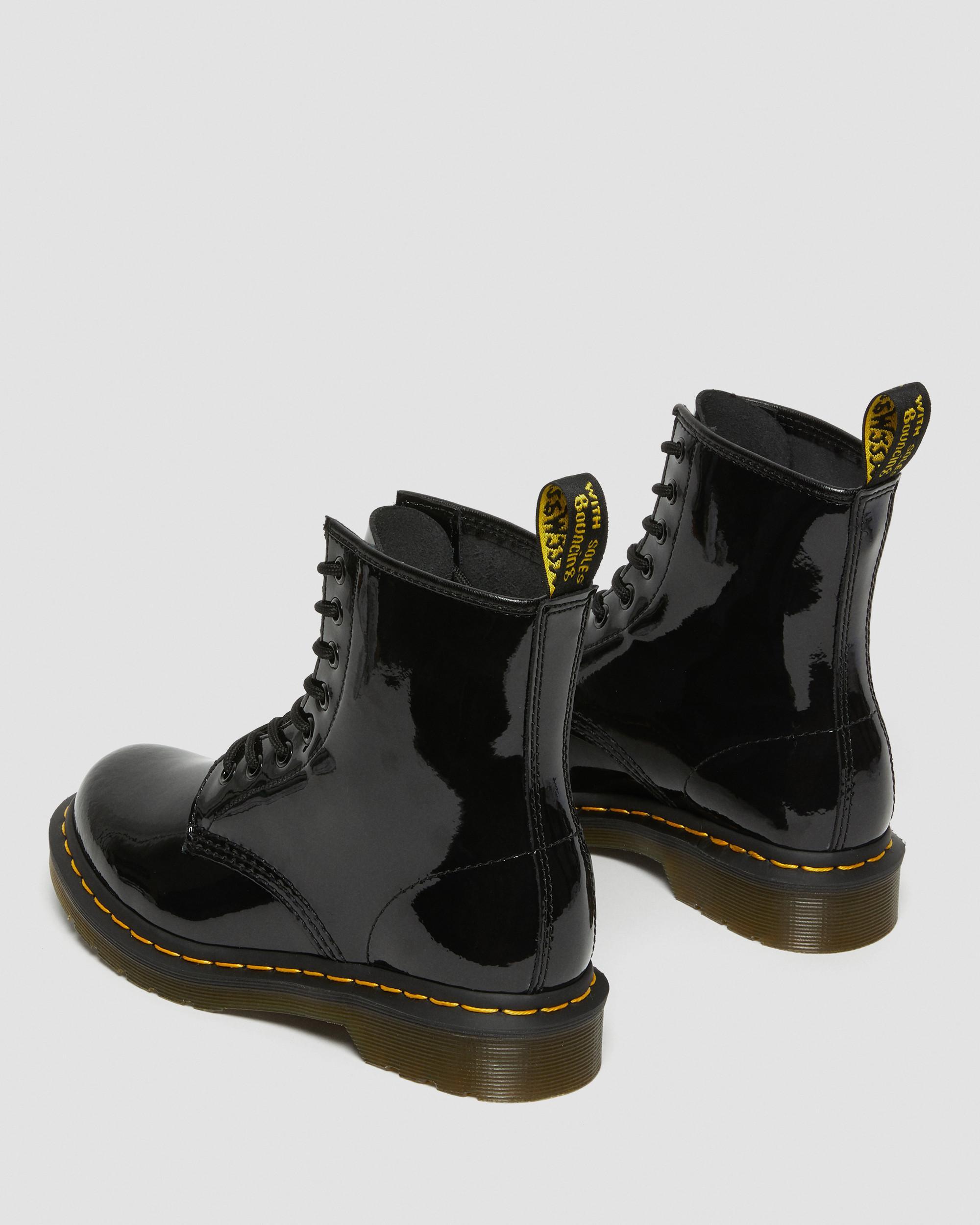 1460 Women's Patent Leather Lace Up Boots