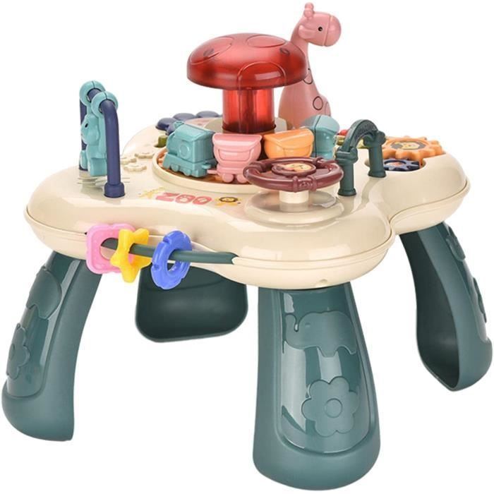 Juguete interactivo - ZGEER - Mesa de actividades musicales para bebés - Reconocimiento de colores - Sonidos y luces