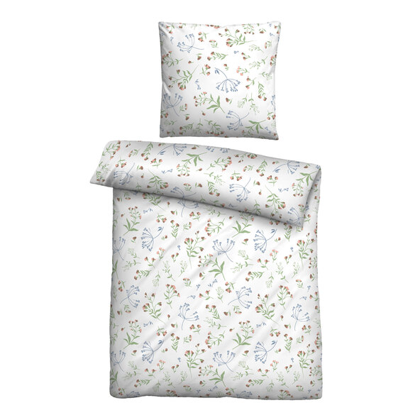 Κλινοσκεπάσματα από περκάλι, 135 x 200 εκ., φλοράλ print