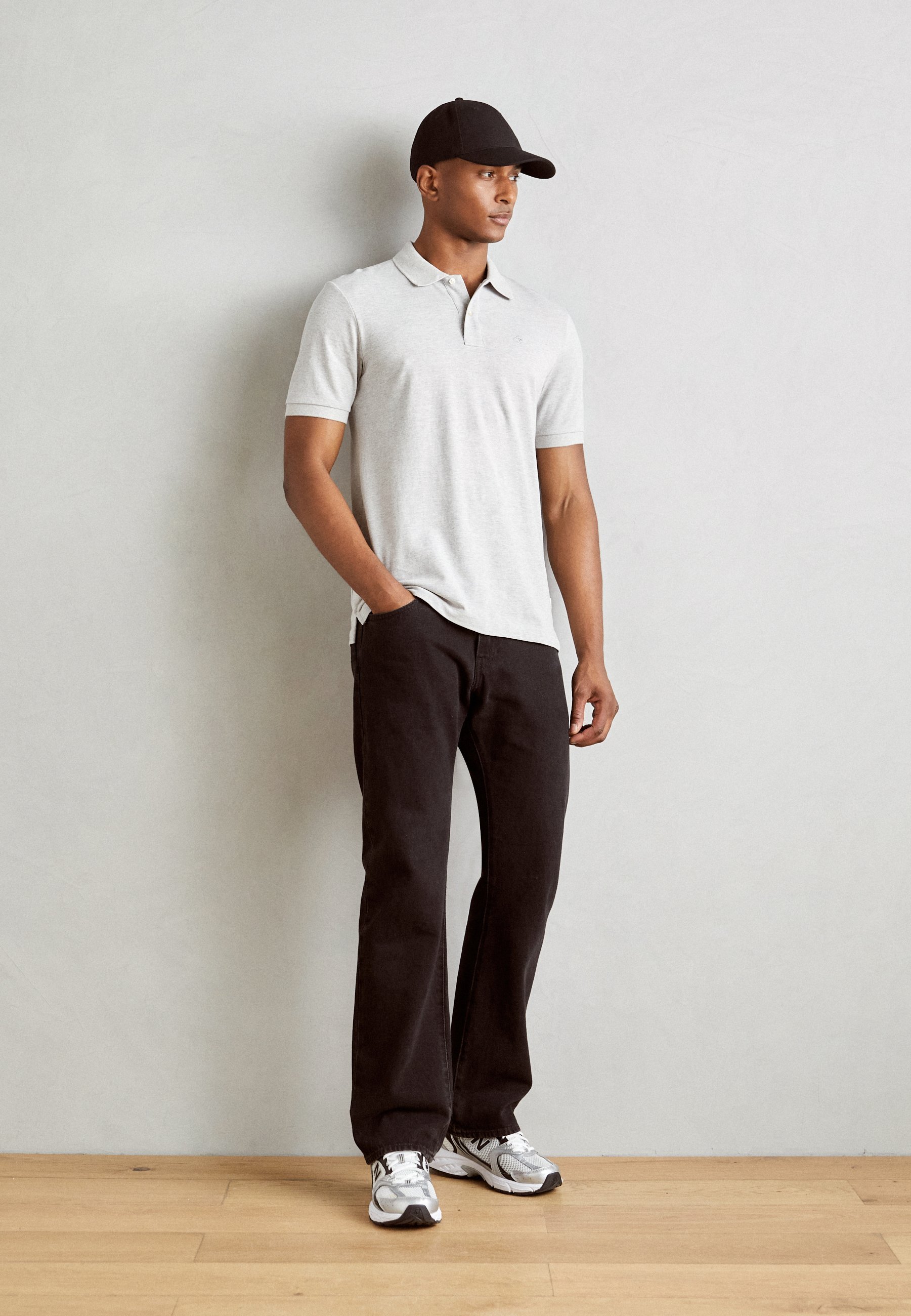 Polo Scotch & Soda CORE LOGO - gris chiné