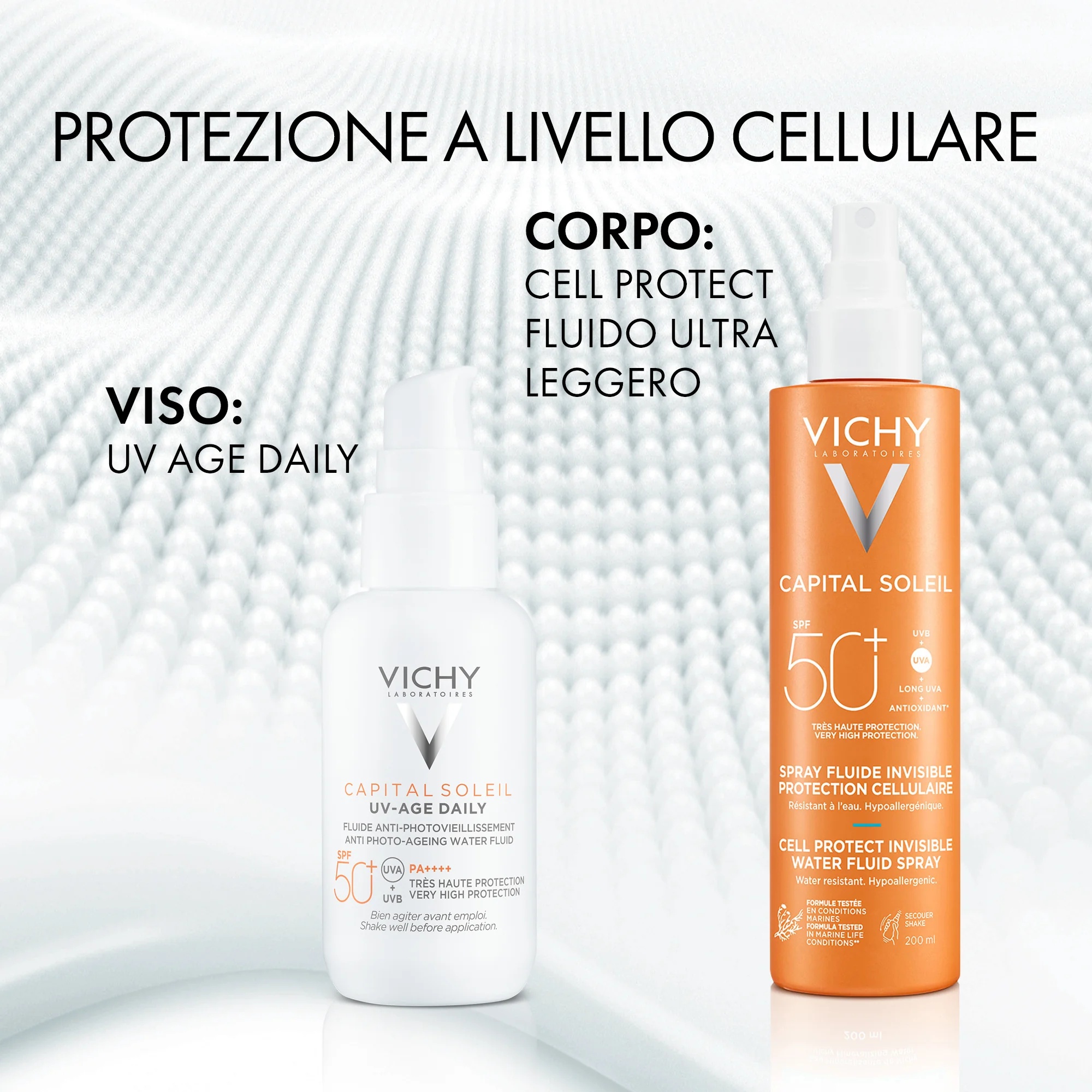 VICHY Vichy Capital Soleil spray SPF50+ 200 ml zonbescherming voor gezicht en lichaam
