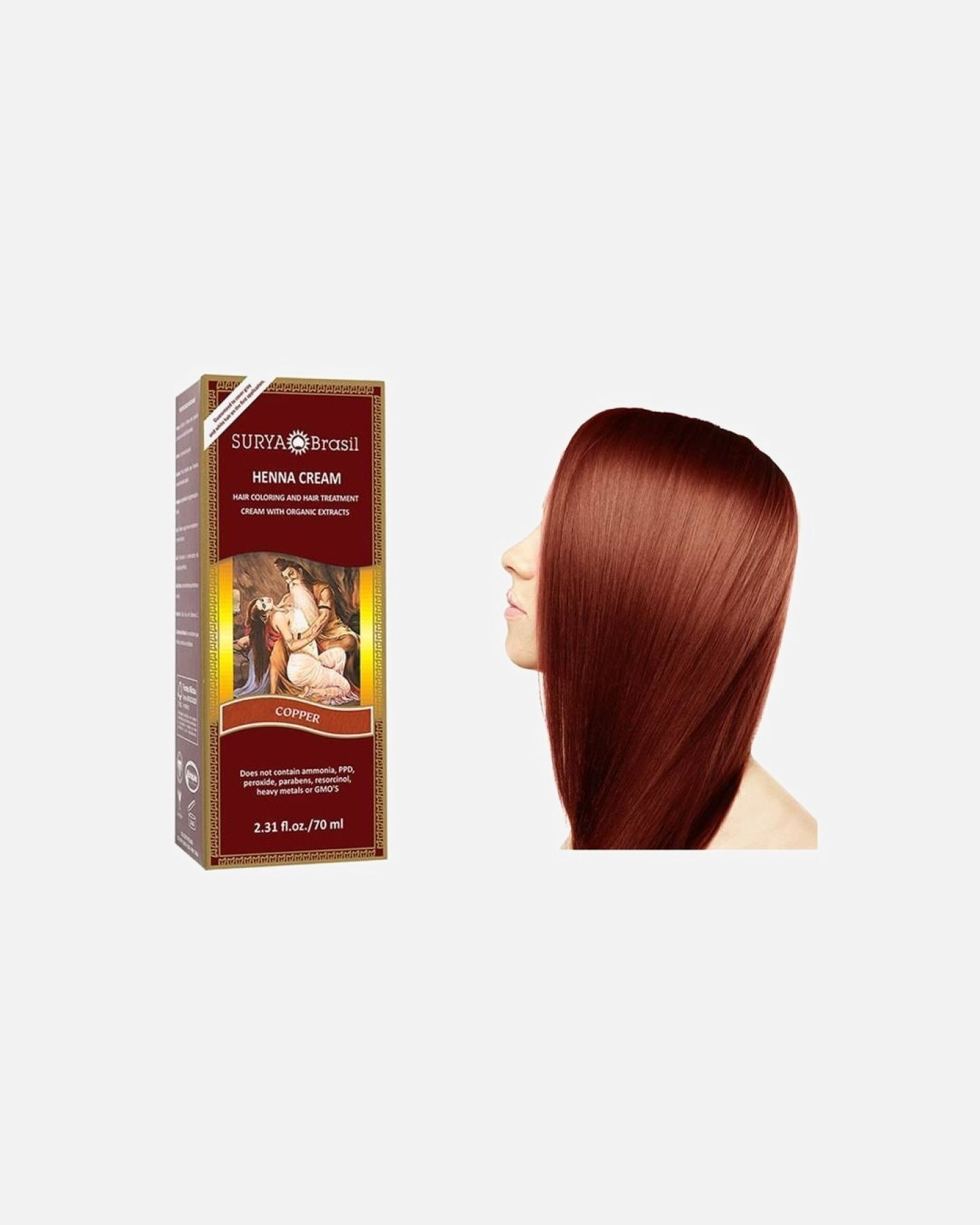 Surya Brasil Haarfärbe-Henna-Creme – 70 ml