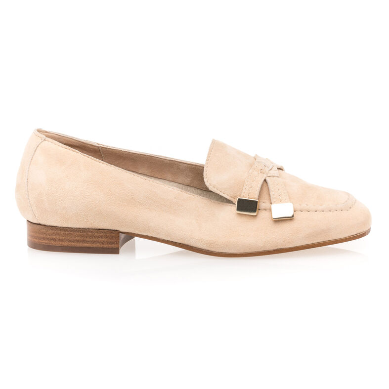 Mocassins / chaussures bateau Femme Beige