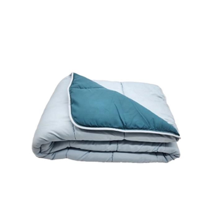 Edredón ligero azul cielo/verde azulado - 1 persona 140x200 - Oferta de verano - MORTREUX