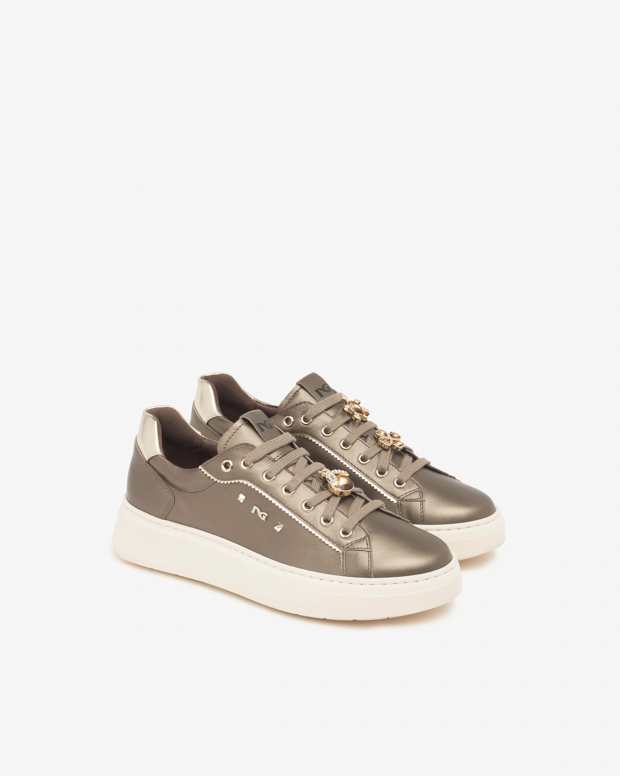  Damen-Sneaker aus Leder und Funktionsmaterial