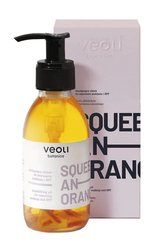Veoli Botanica Squeeze An Orange Emulgujący olejek do Zmywania Makijażu i SPF