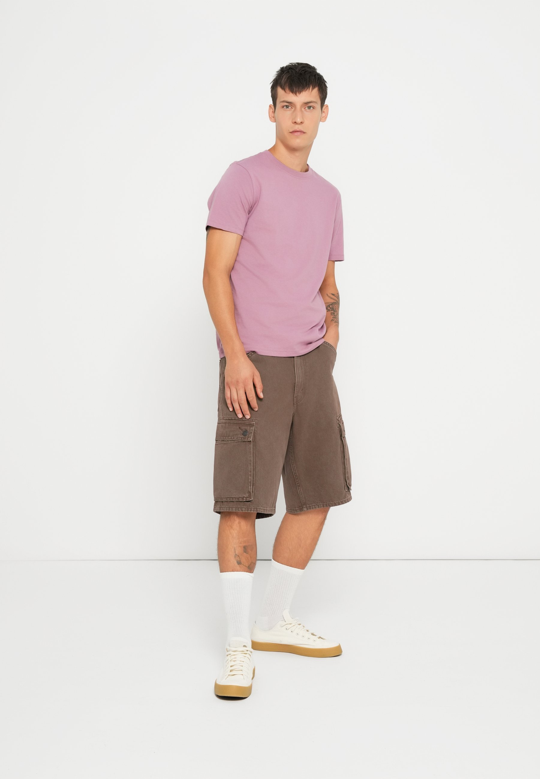 GAP EVERYDAY SOFT CREW SOLID - Basic T-shirt - lichtpaars