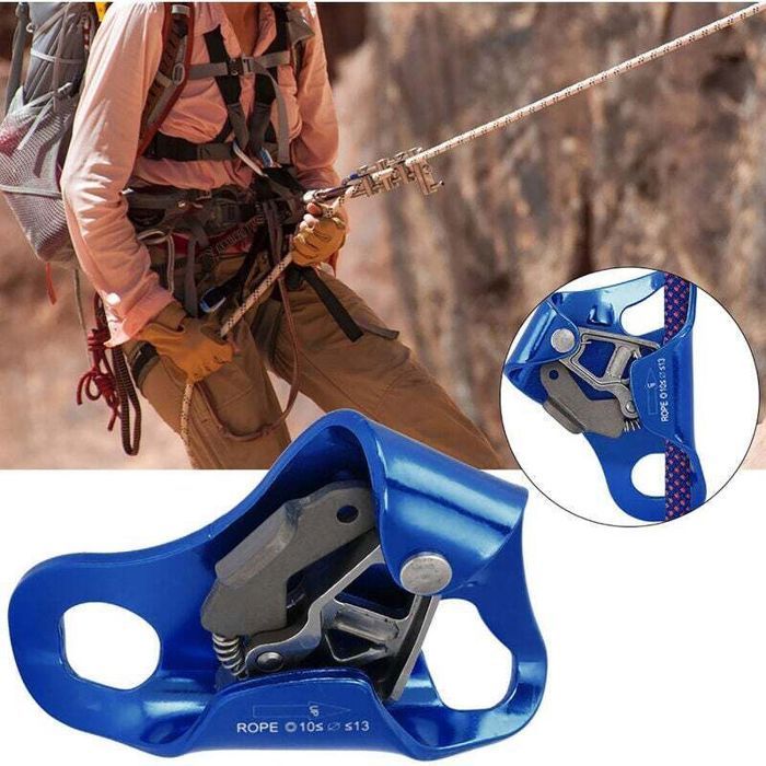 Outdoor mountaineering, climbing, chest lift, rappelling gear, rope clamp for 8-13mm