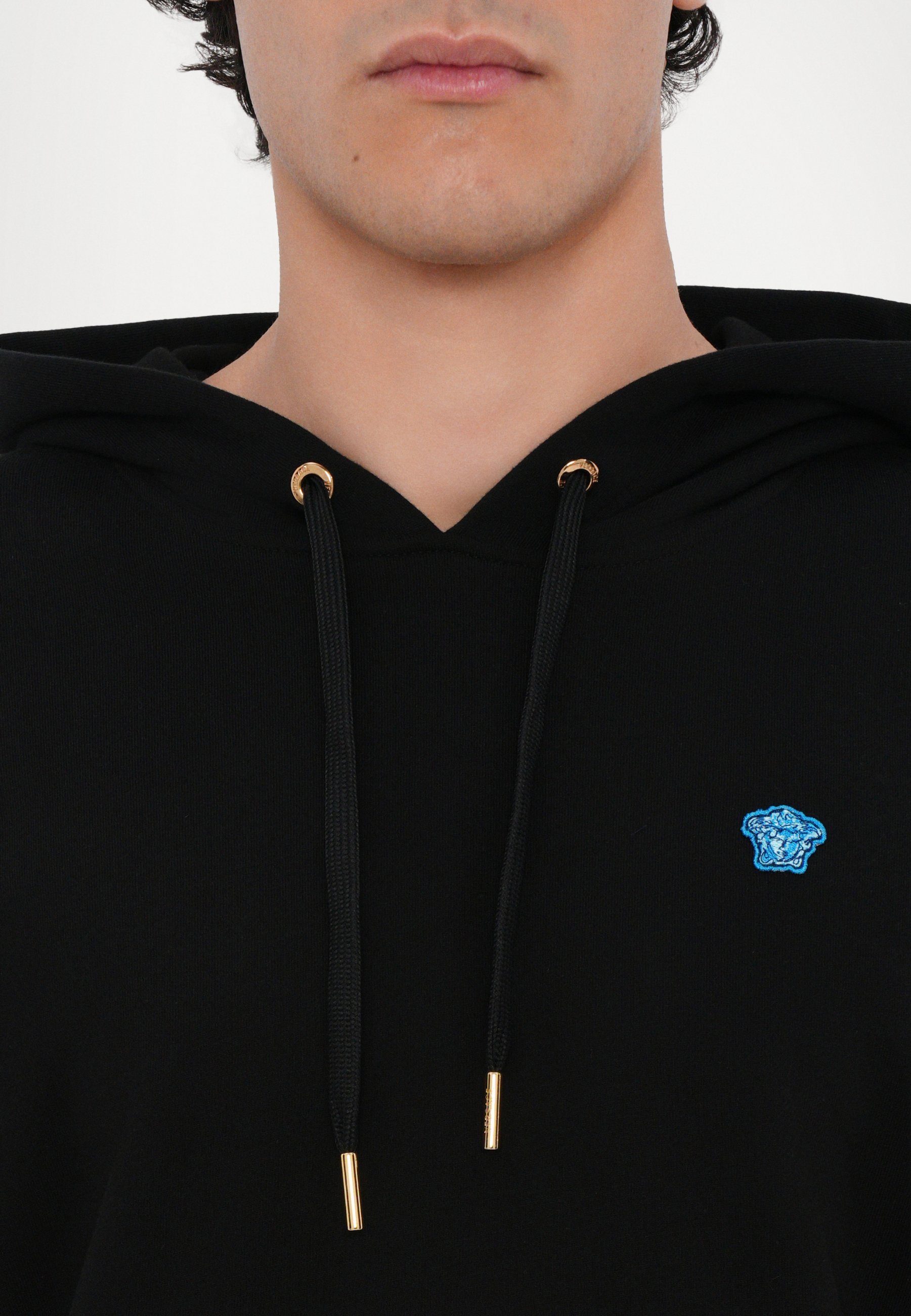 Felpa Versace MEDUSA PATCH - nera