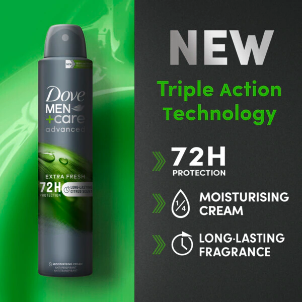 Dove Men+Care Advanced Αντιιδρωτικό Αποσμητικό Fresh 200ml