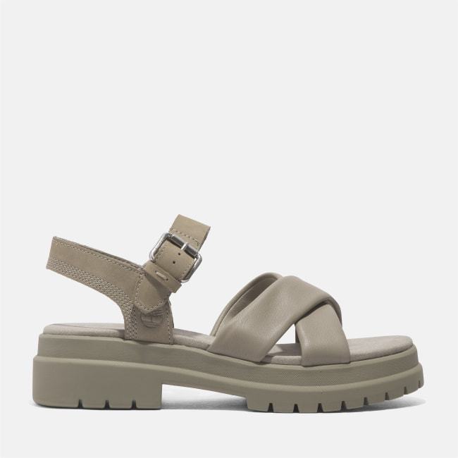 Sandalo a Listini Incrociati London Vibe da                Donna in beige