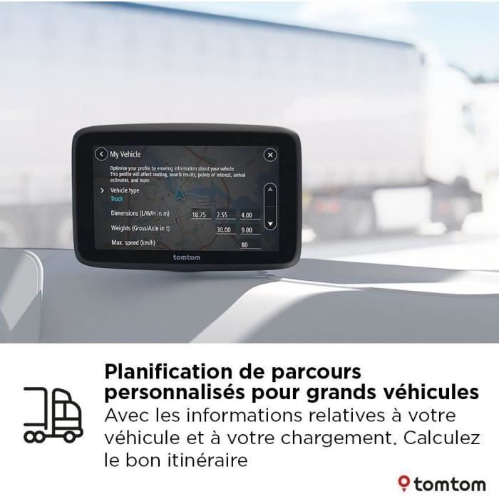 TomTom - GO Professional 5 de 2.ª generación - GPS para camiones, autobuses y coches - Pantalla de 5 pulgadas - TomTom Traffic - Mapa europeo -