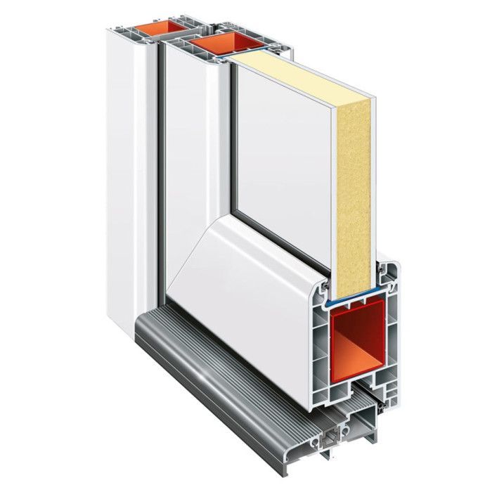vidaXL Porte d'entrée Blanc 108x208 cm PVC 3157083