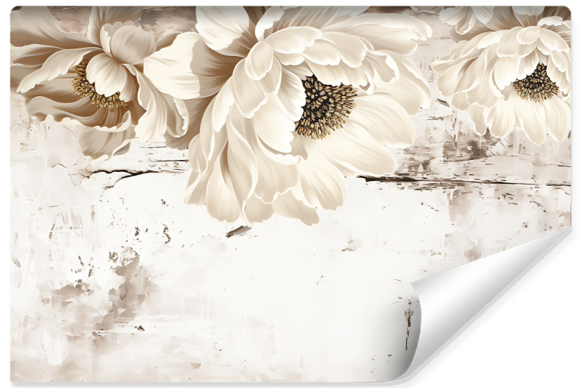 Fototapeta Abstrakcyjne Kwiaty Styl Vintage 135x90cm