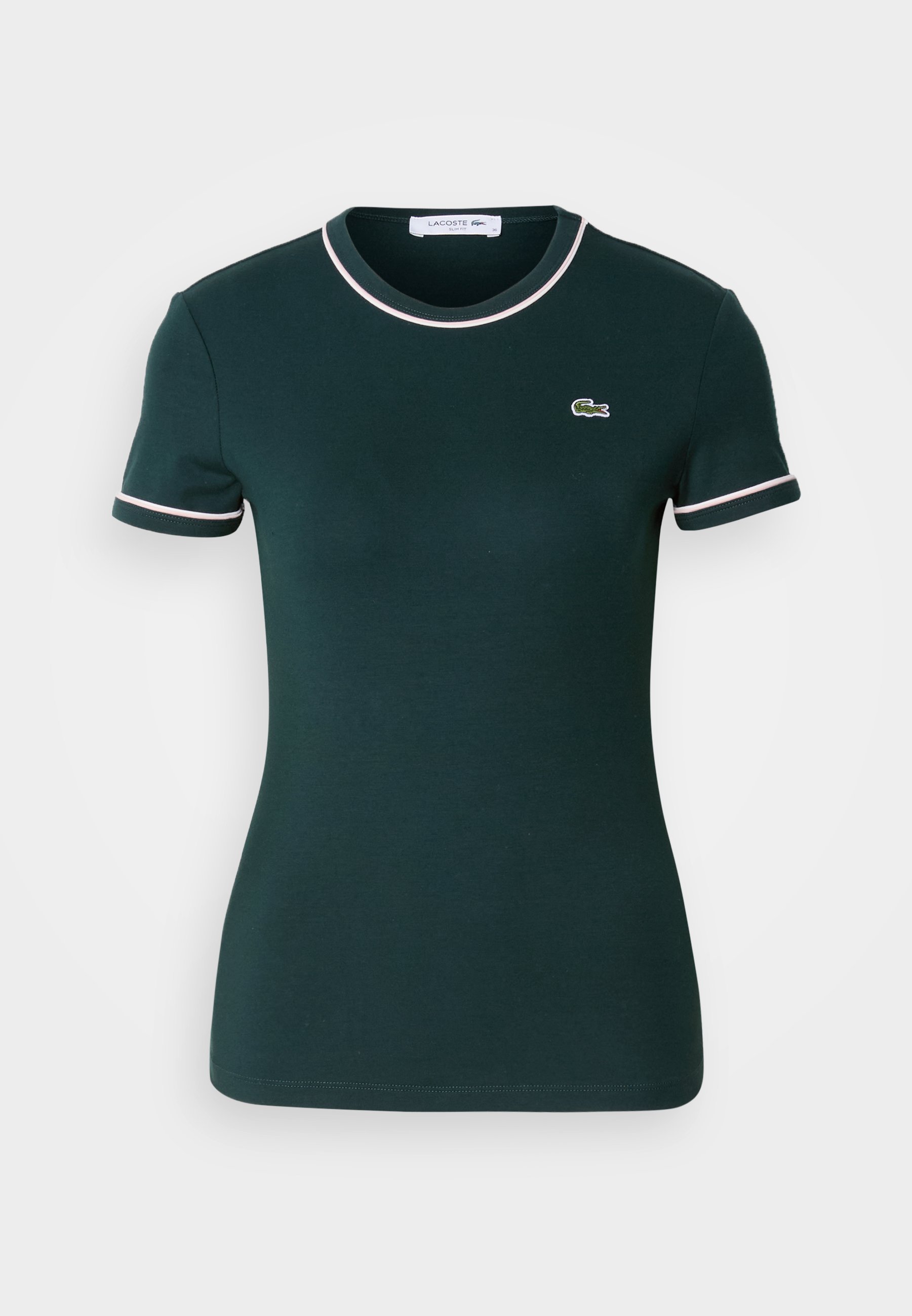 Camiseta básica Lacoste - sinople/flour/nidus